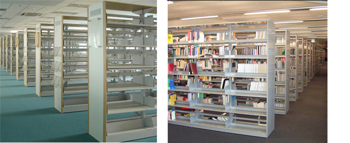 Library Furniture|Double-Sided Bookshelf|Office Furniture|7 level double side shelf|�߲����